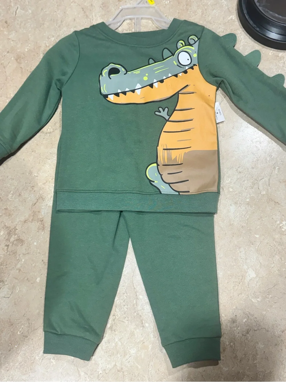 Brand new Kids Green Crocodile Print Set